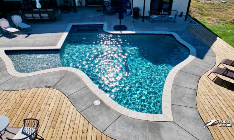 Texas shaped gunite pool photo #11 