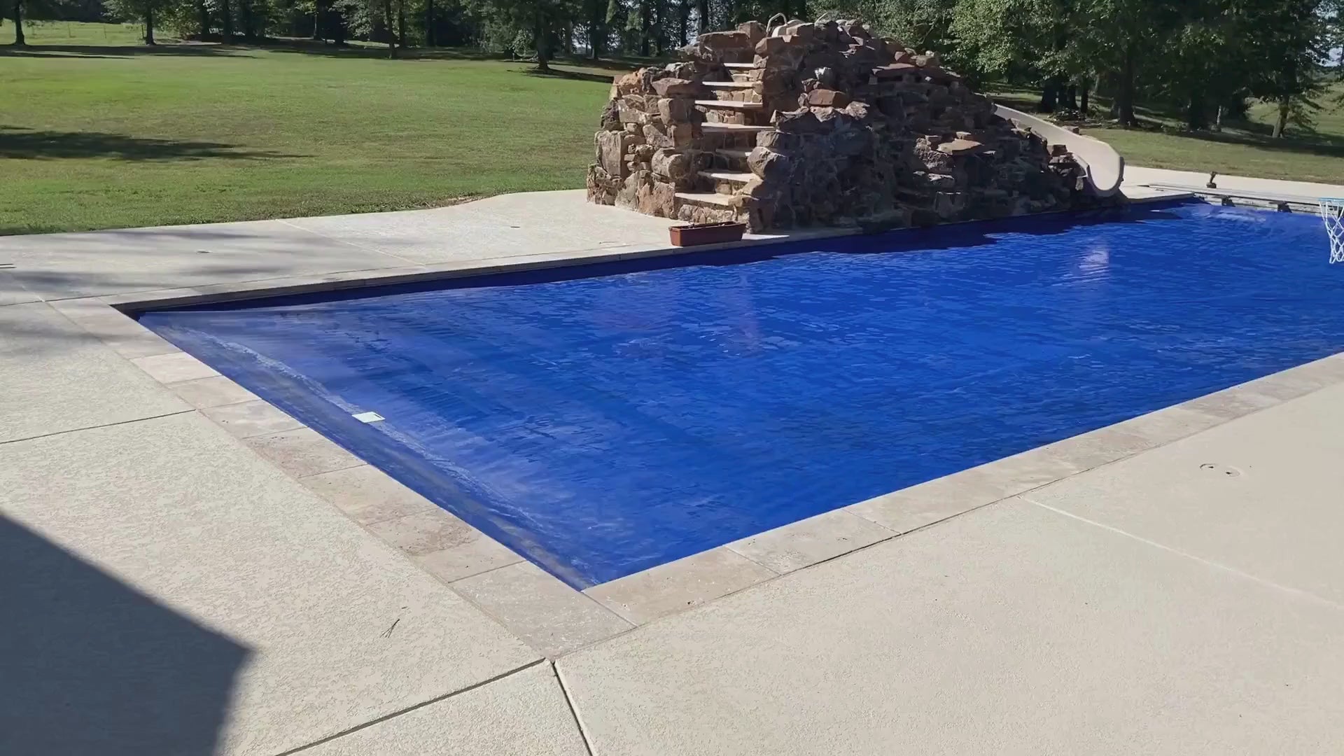 Load video: pools and more automatic pool cover