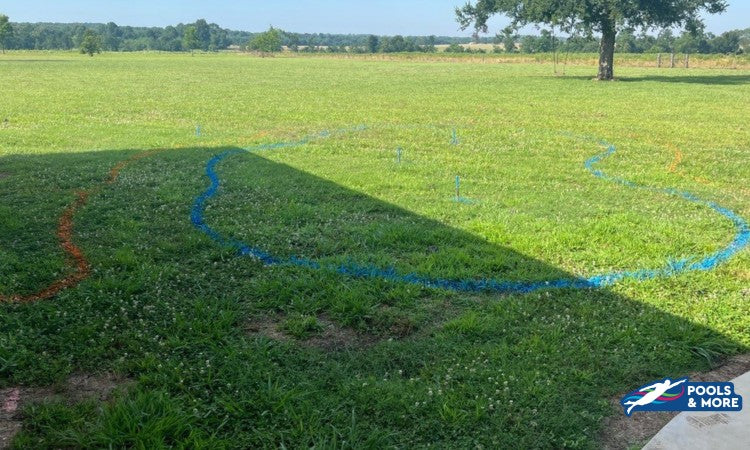 surveying potential pool site